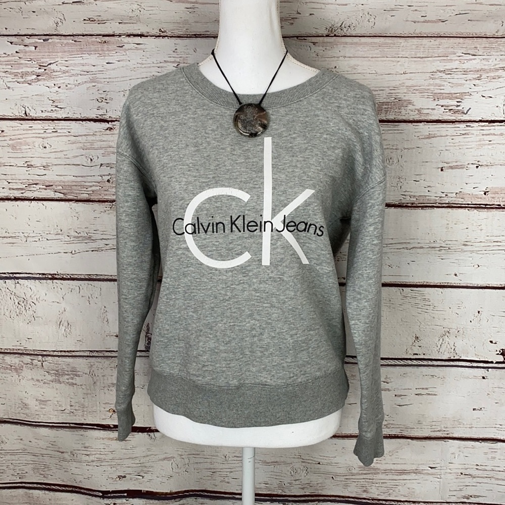 Calvin Klein Jeans Grey Sweatshirt Small